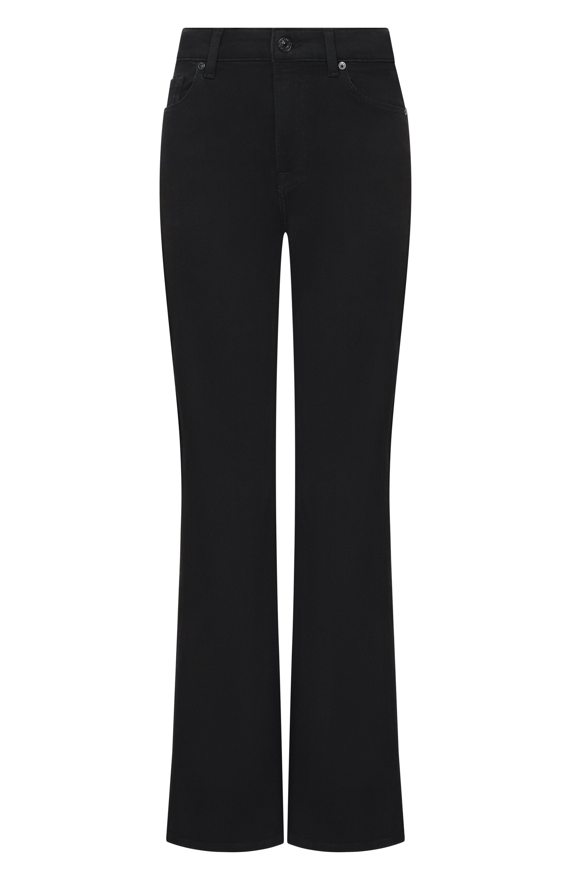 Джинсы bootcut 7 FOR ALL MANKIND черного цвета по цене 31900 руб., арт. 7U4X0U79-0N0, фото 1 Джинсы bootcut 7 FOR ALL MANKIND, арт. 7U4X0U79-0N0, фото 1