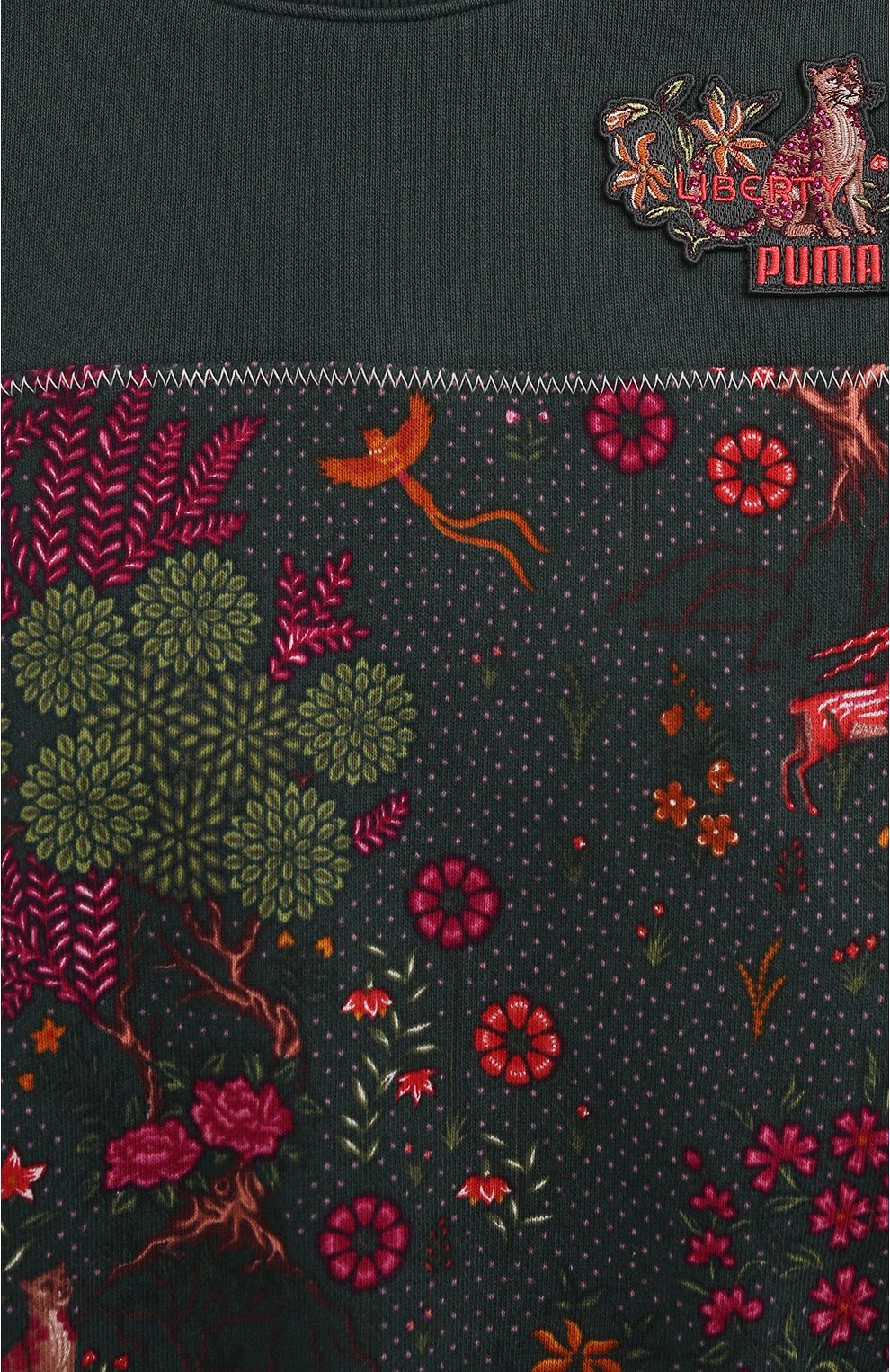 Хлопковый свитшот PUMA зеленого цвета по цене 10490 руб., арт. 53288880, фото 5 Хлопковый свитшот PUMA, арт. 53288880, фото 5
