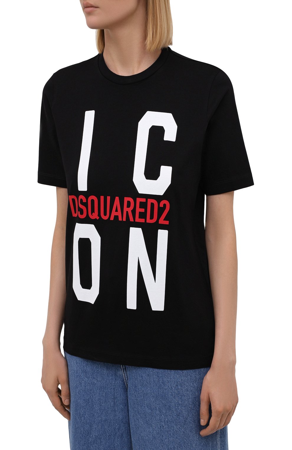 Хлопковая футболка DSQUARED2, арт. S80GC0024/S23009, фото 3
