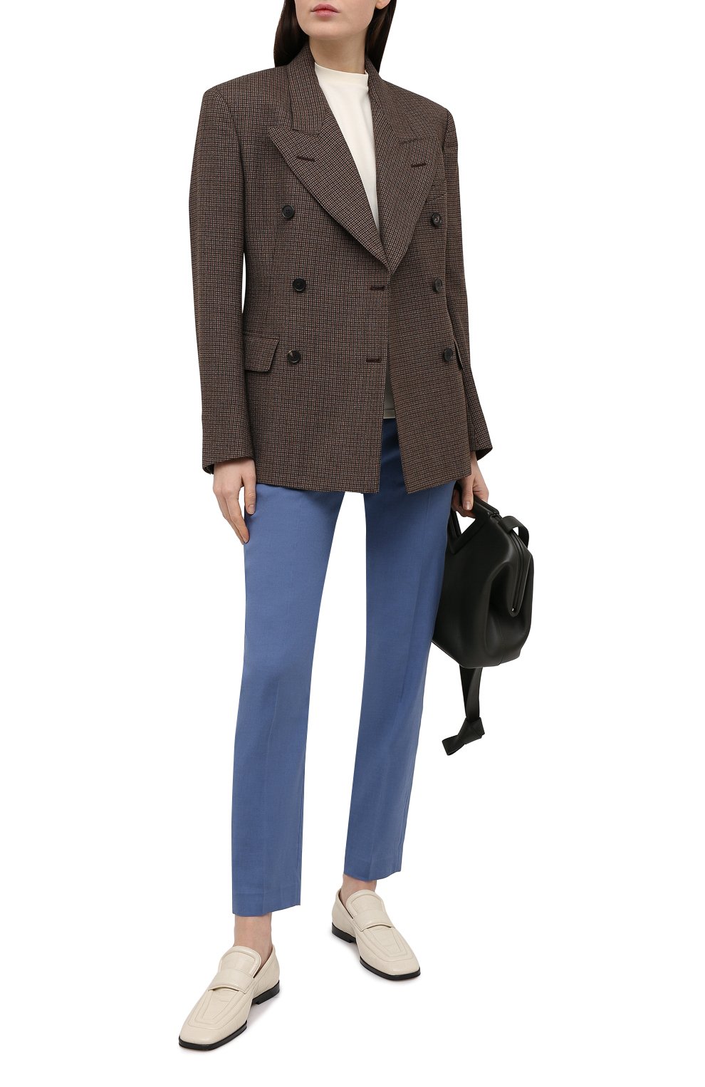 Брюки изо льна и хлопка BRUNELLO CUCINELLI, арт. MF591P7453, фото 2