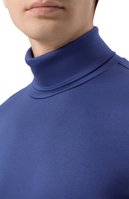 Хлопковая водолазка Van Laack VL-PELIN01-XX/180031 Синий  VL-PELIN01-XX/180031 Фото 5