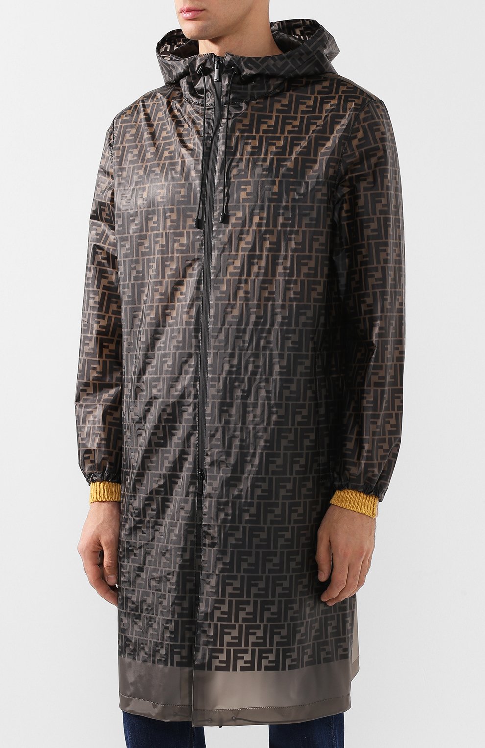 Парка на молнии с капюшоном FENDI, арт. FF0250 A4LH, фото 3