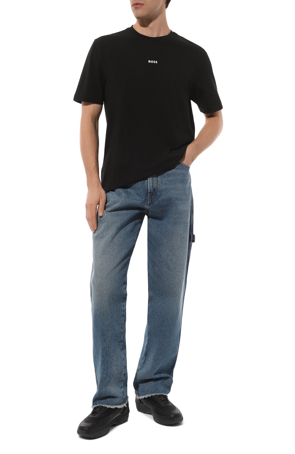 Хлопковая футболка BOSS ORANGE, арт. 50473278, фото 2