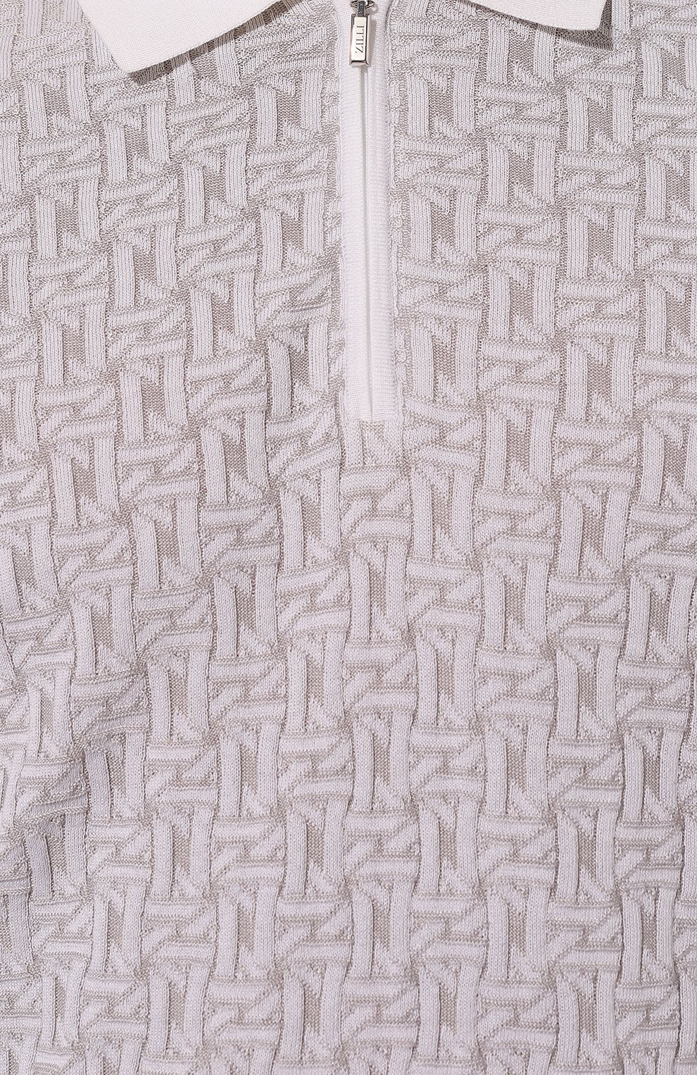 Поло из шелка и хлопка ZILLI, арт. MBZ-PZ062-CHEK1/MC01, фото 5