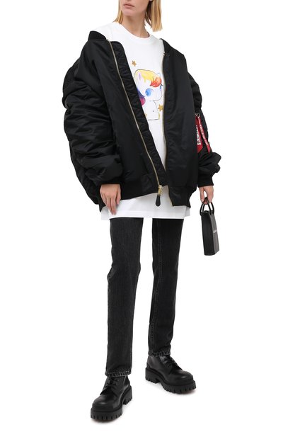 Двусторонний бомбер VETEMENTS, арт. WAH21JA001 1307/BLACK/WHITE, фото 2