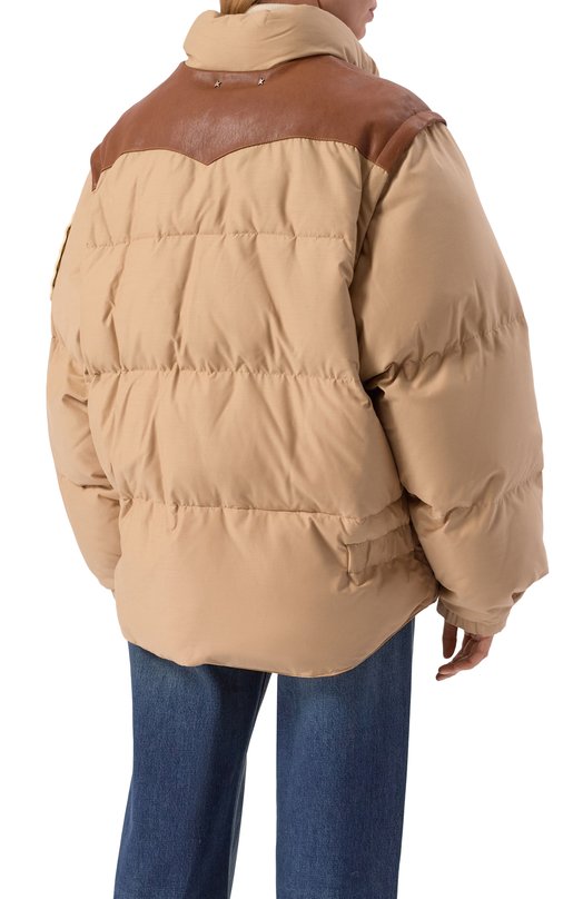Пуховик Golden Goose Deluxe Brand GUP02346.P002092 Бежевый  GUP02346.P002092 Фото 4