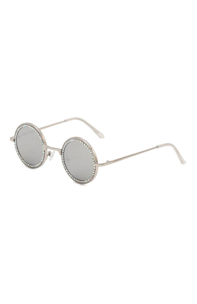 Детские солнцезащитные очки MONNALISA серебряного цвета, арт. 17C065 | Фото 1 (Материал сплава: Проставлено; Нос: Не проставлено; Материал: Пластик, Металл)