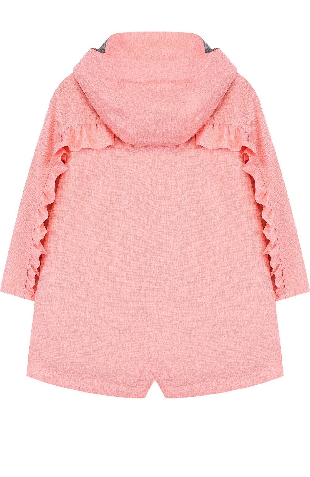 Дождевик с капюшоном и оборками GOSOAKY, арт. 181.101.239/C0ATED W0VEN MELANGE, фото 2