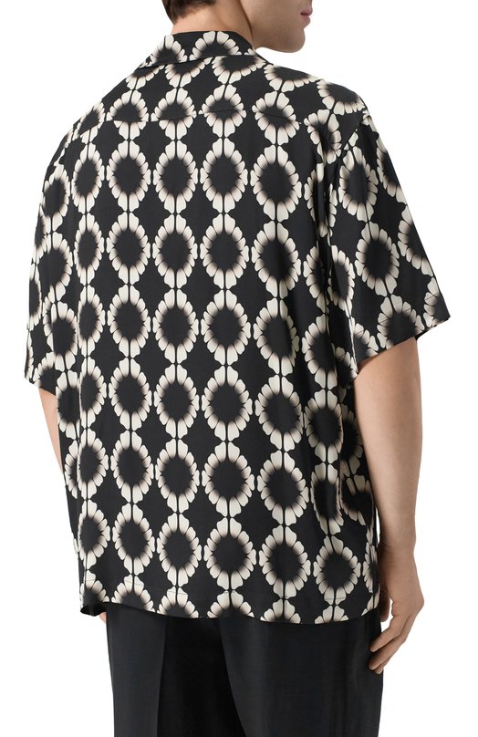 Рубашка из вискозы Laneus S6LAMASI076 Чёрный  S6LAMASI076 Фото 4