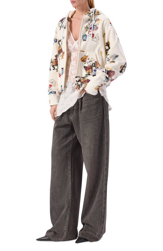 Хлопковая толстовка UNDERCOVER x Champion Undercover UC2E1802-2 Кремовый  UC2E1802-2 Фото 2