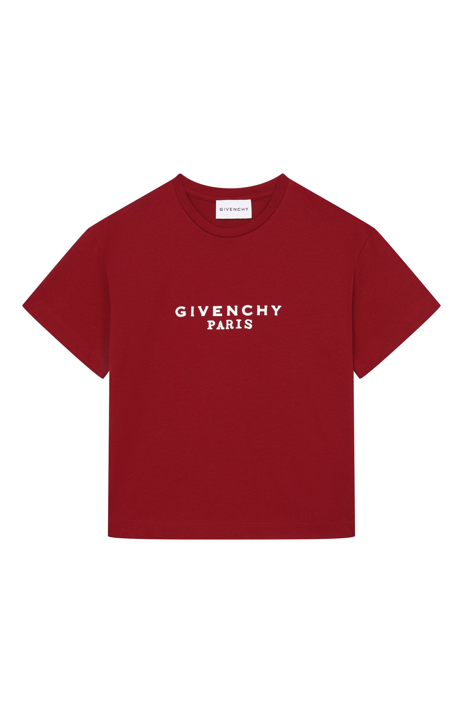Хлопковая футболка GIVENCHY красного цвета по цене 24850 руб., арт. H31315, фото 1 Хлопковая футболка GIVENCHY, арт. H31315, фото 1