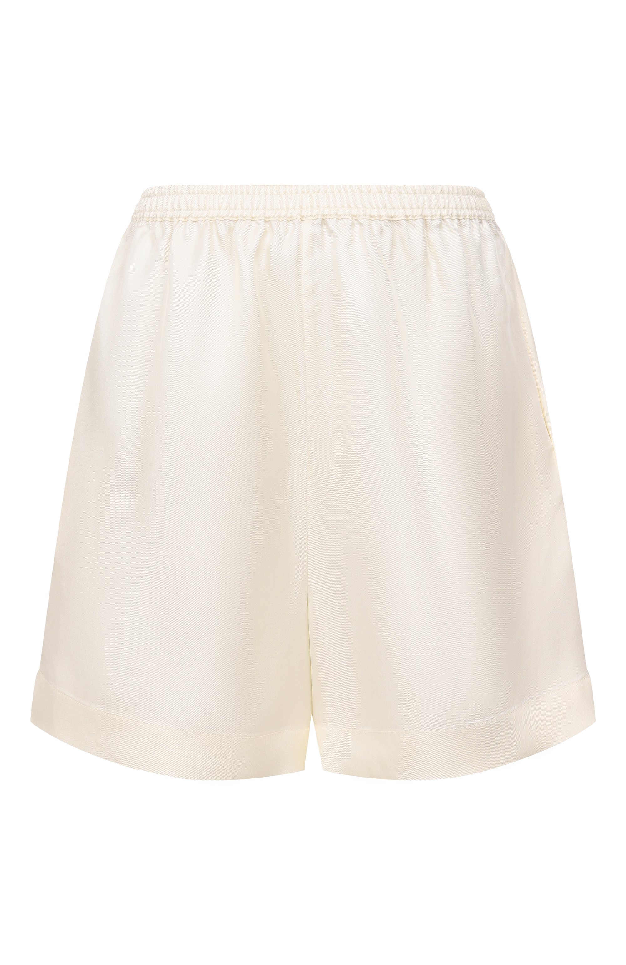 Шелковые шорты LOULOU DE SAISON кремового цвета по цене 38600 руб., арт. ARL, фото 1 Шелковые шорты LOULOU DE SAISON, арт. ARL, фото 1