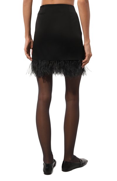 Юбка с отделкой перьями BRUNELLO CUCINELLI, арт. M0H38G3702, фото 4