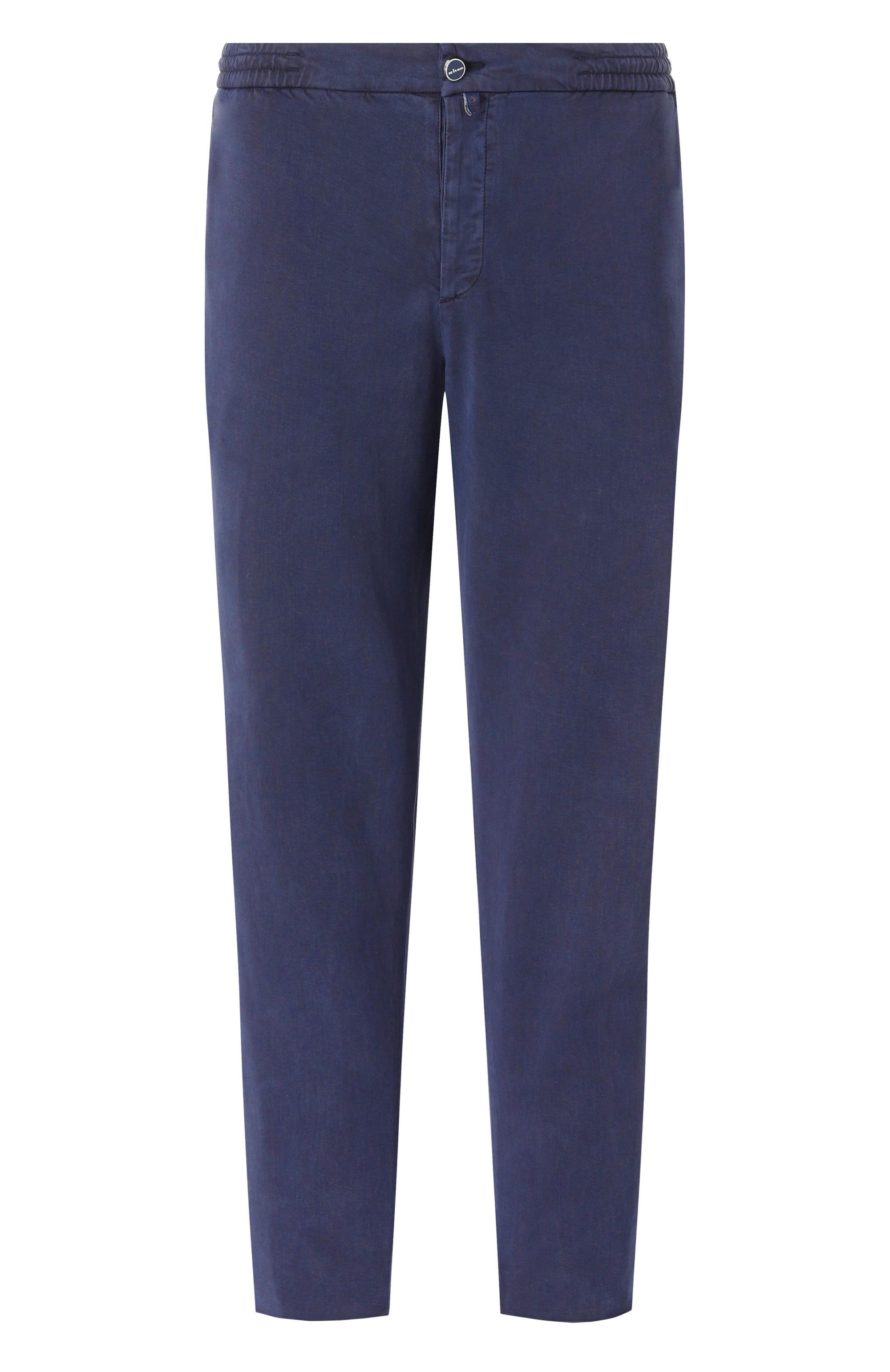 Брюки KITON темно-синего цвета по цене 115500 руб., арт. UPLACK0606F19/48, фото 1 Брюки KITON, арт. UPLACK0606F19/48, фото 1