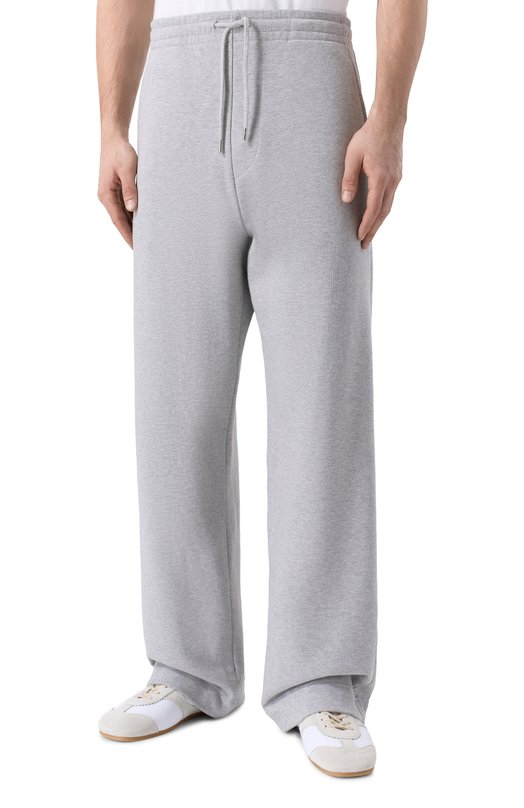 Хлопковые брюки Dries Van Noten 021156/3611 Серый  021156/3611 Фото 3