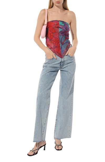 Шелковый платок восточный орнамент GOURJI, арт. T26AZ7R/1, фото 3