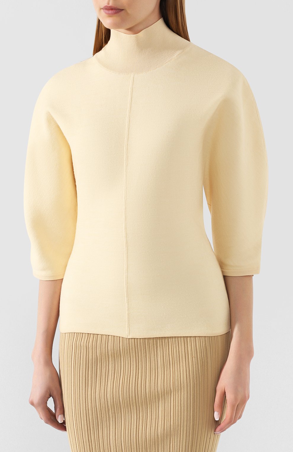 Пуловер ACNE STUDIOS бежевого цвета по цене 59400 руб., арт. A60146/W, фото 3 Пуловер ACNE STUDIOS, арт. A60146/W, фото 3