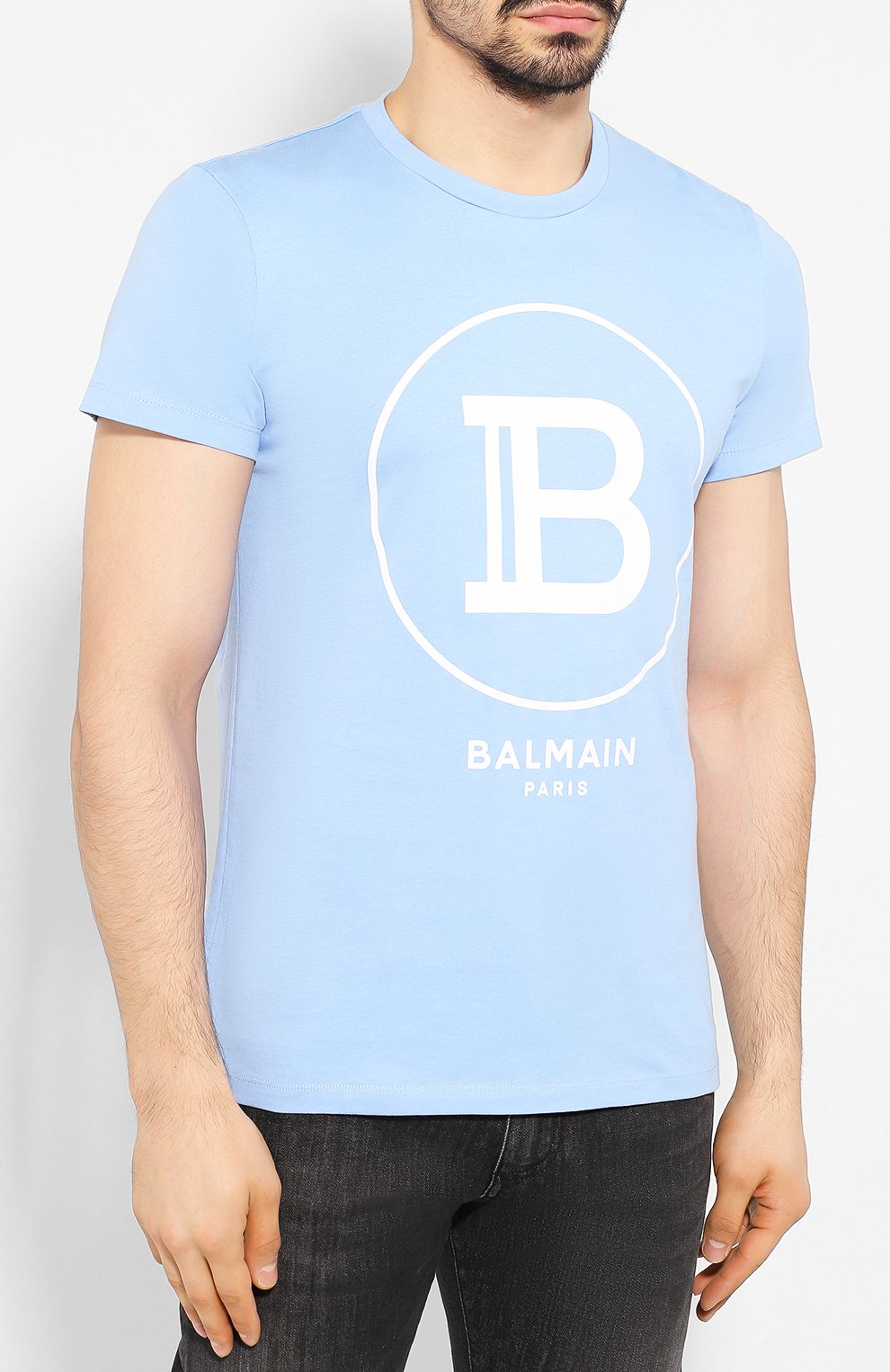 Хлопковая футболка BALMAIN, арт. TH01601/I332, фото 3