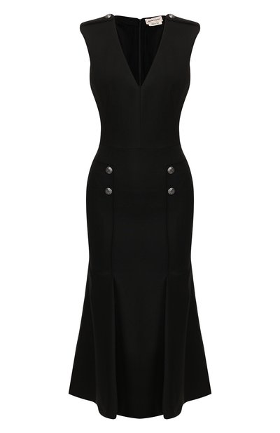 Женское шерстяное платье ALEXANDER MCQUEEN, арт. 585989/QJAAF