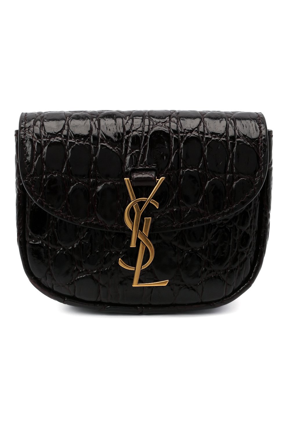 Поясная сумка SAINT LAURENT темно-коричневого цвета по цене 96650 руб., арт. 634922/1ZQ0W, фото 1 Поясная сумка SAINT LAURENT, арт. 634922/1ZQ0W, фото 1