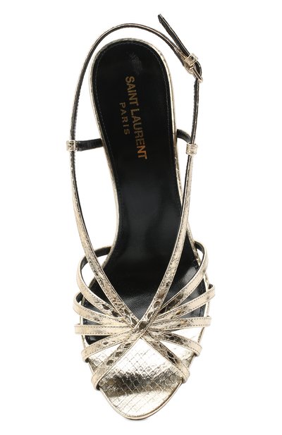 Кожаные босоножки romy SAINT LAURENT, арт. 630833/EXV00, фото 5