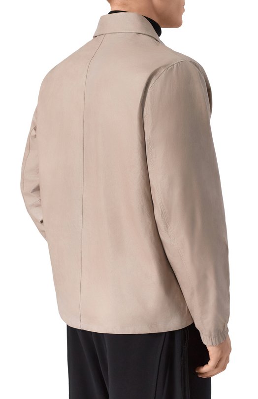 Кожаная куртка-рубашка Giorgio Brato GU26S24003WRTM Кремовый  GU26S24003WRTM Фото 4