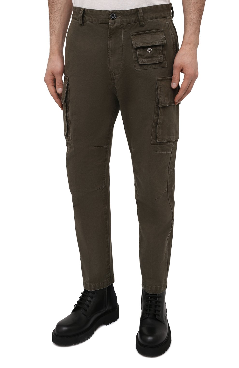 Хлопковые брюки-карго DIESEL, арт. A01681/0IBAM, фото 3