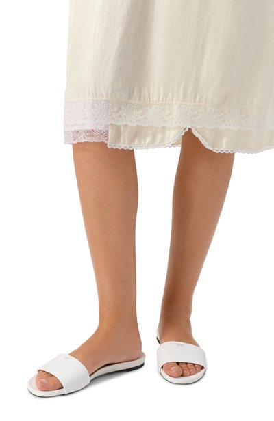 Женские лакированные шлепанцы PRADA, арт. 1XX798/069
