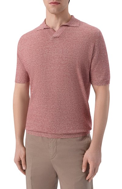 Поло изо льна и хлопка ANDREA CAMPAGNA, арт. PL1MCSK/LC14R, фото 3