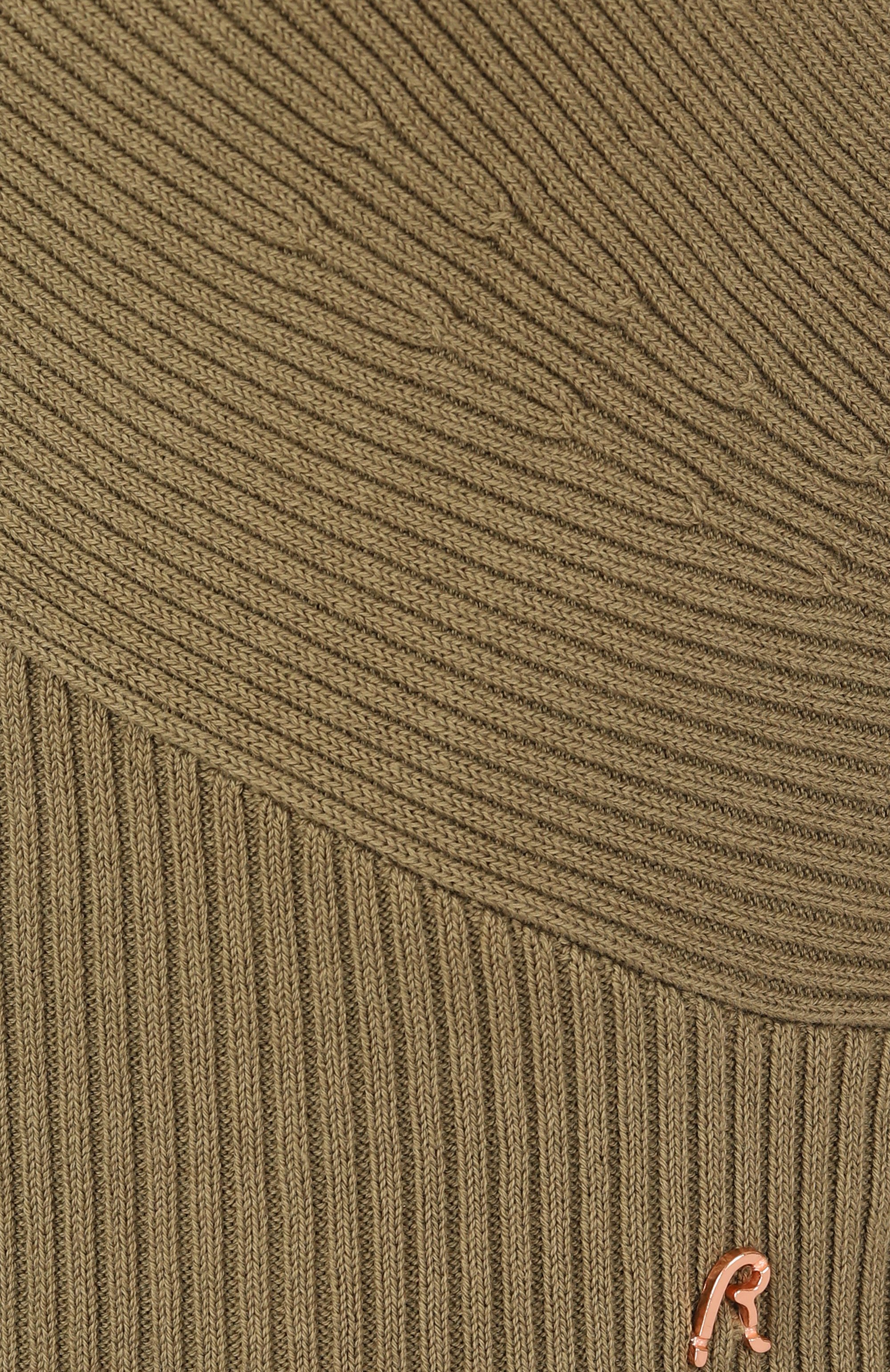 Хлопковый топ REPLAY хаки цвета по цене 12550 руб., арт. DK3857.000.G23776A, фото 6 Хлопковый топ REPLAY, арт. DK3857.000.G23776A, фото 6