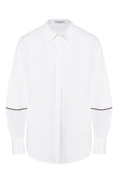 Женская хлопковая рубашка BRUNELLO CUCINELLI, арт. M0091MC506
