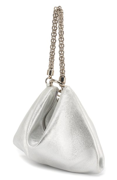 Клатч callie JIMMY CHOO серебряного цвета по цене 57150 руб., арт. CALLIE/MEA, фото 3 Клатч callie JIMMY CHOO, арт. CALLIE/MEA, фото 3
