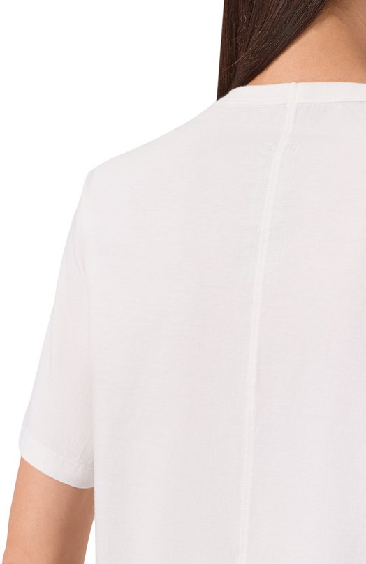 Хлопковая футболка Rick Owens RP01F6200/JA Белый  RP01F6200/JA Фото 5
