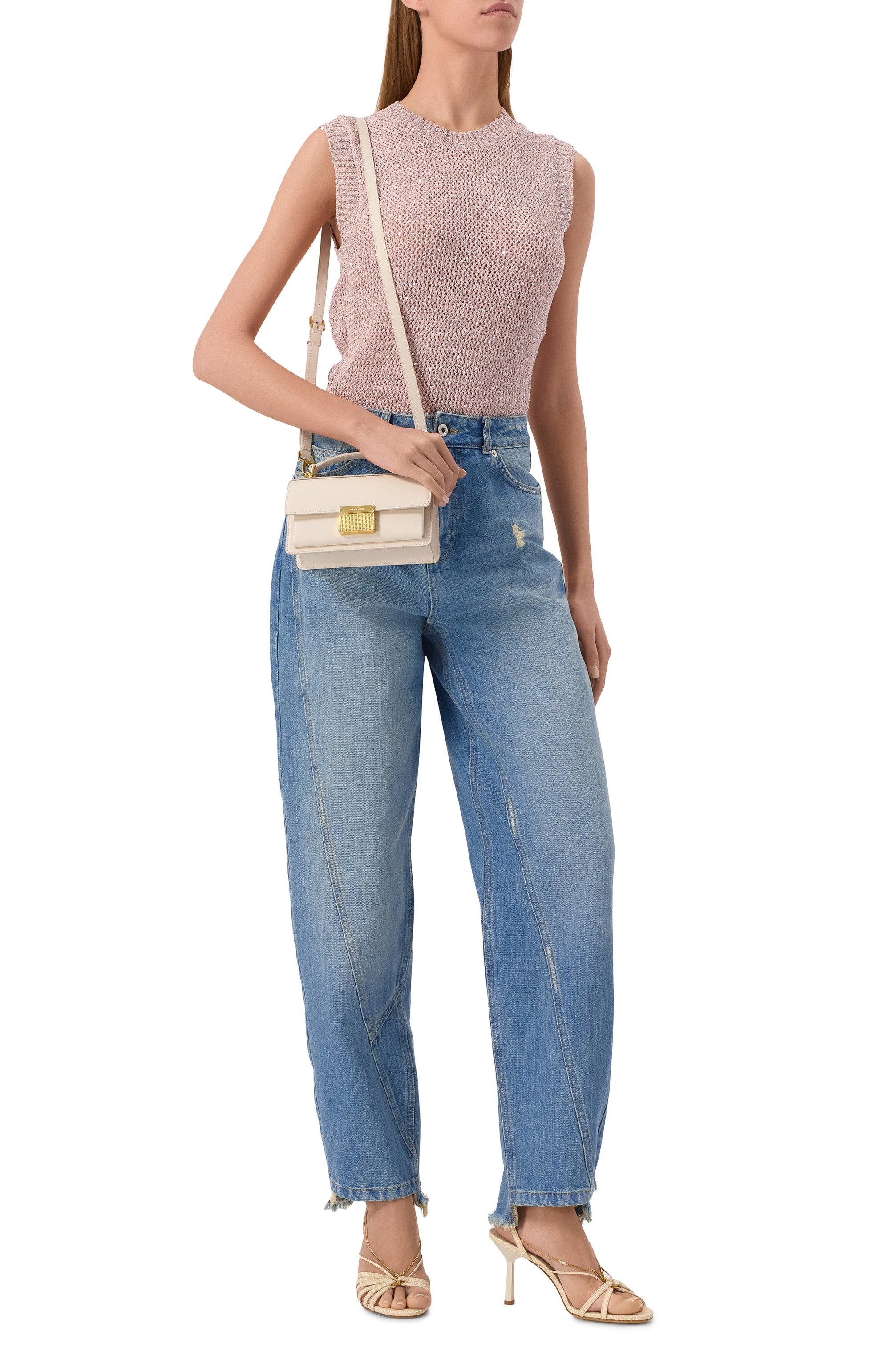 Кожаные босоножки nico GOLDEN GOOSE DELUXE BRAND, арт. GWF00858.F006906, фото 2