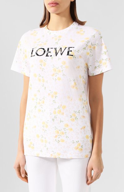 Хлопковая футболка LOEWE, арт. S540333XAR, фото 3