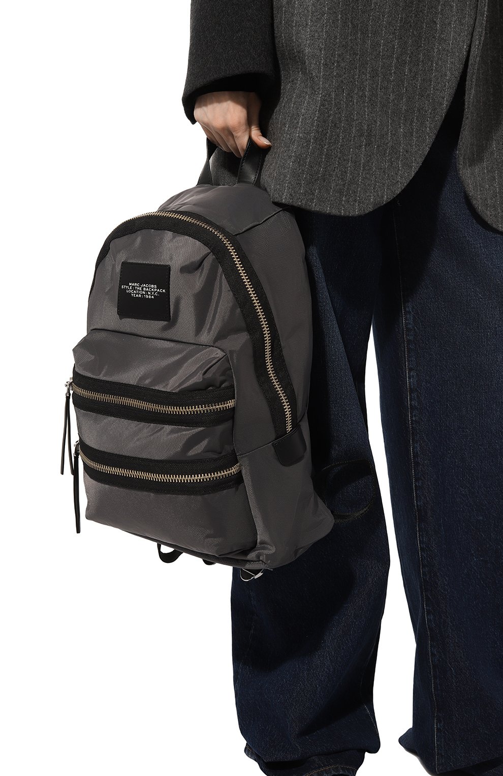 Рюкзак the biker large MARC JACOBS (THE) серого цвета по цене 38900 руб., арт. 2F3HBP028H02, фото 2 Рюкзак the biker large MARC JACOBS (THE), арт. 2F3HBP028H02, фото 2