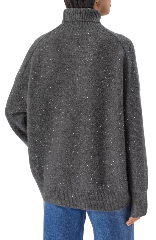 Свитер из кашемира и хлопка Addicted NY102-1 Серый  NY102-1 Фото 4