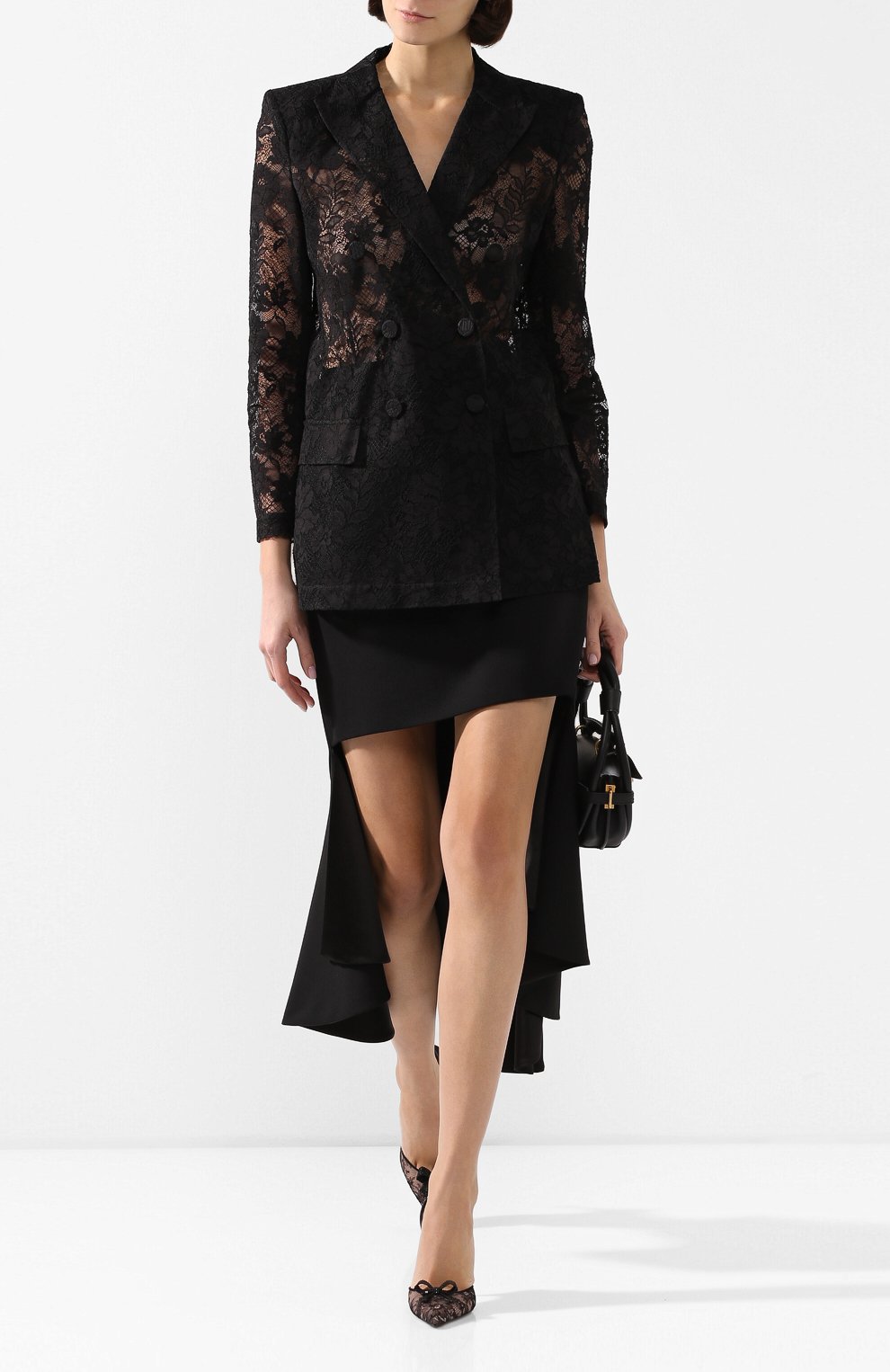 Жакет из смеси хлопка и вискозы GIVENCHY черного цвета по цене 215000 руб., арт. BW30B0208A, фото 2 Жакет из смеси хлопка и вискозы GIVENCHY, арт. BW30B0208A, фото 2