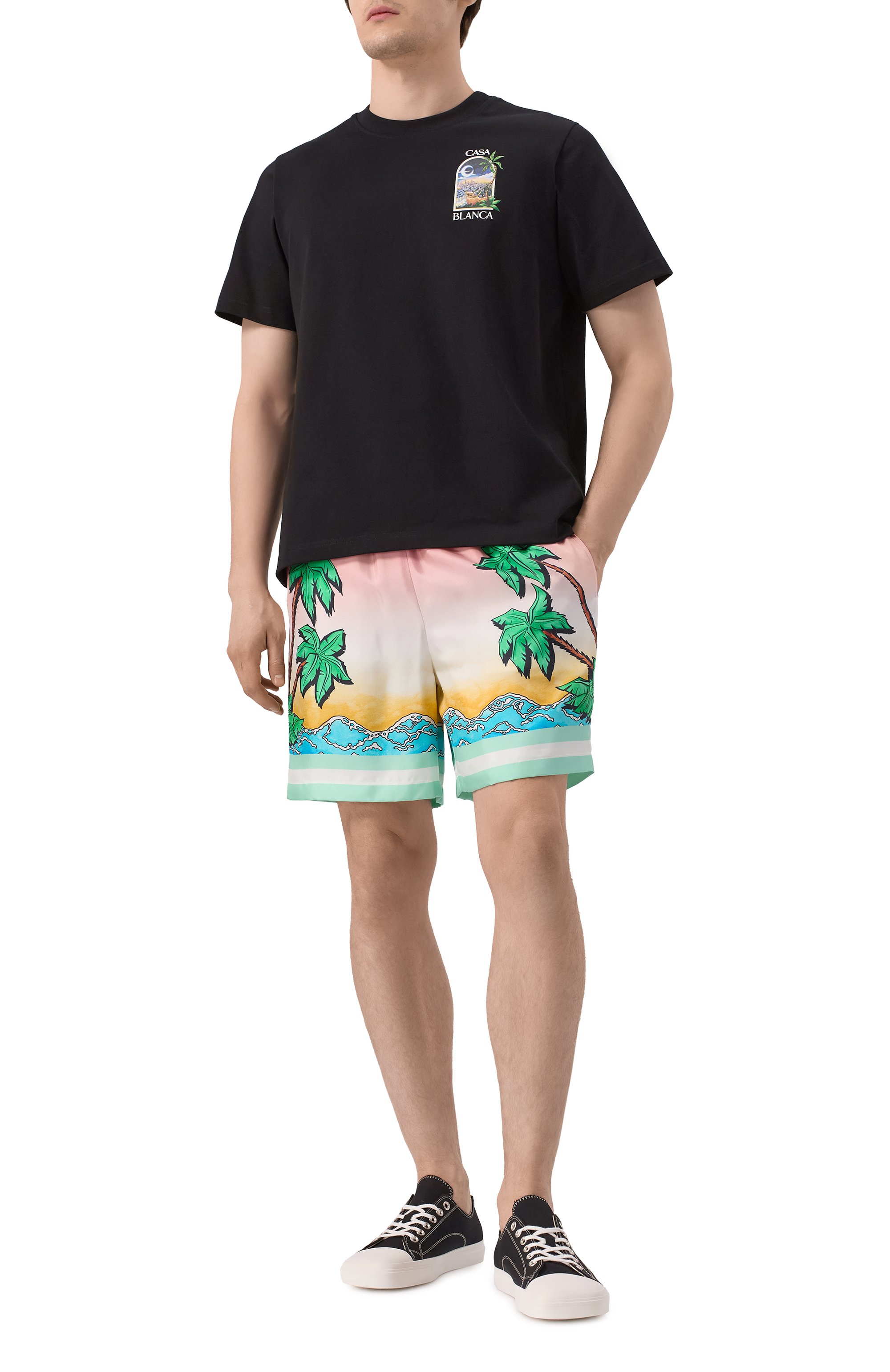 Шелковые шорты CASABLANCA, арт. MS25TR01205, фото 2