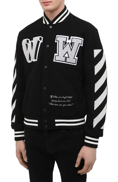 Шерстяной бомбер OFF-WHITE, арт. 0MEA267R21FAB001, фото 3