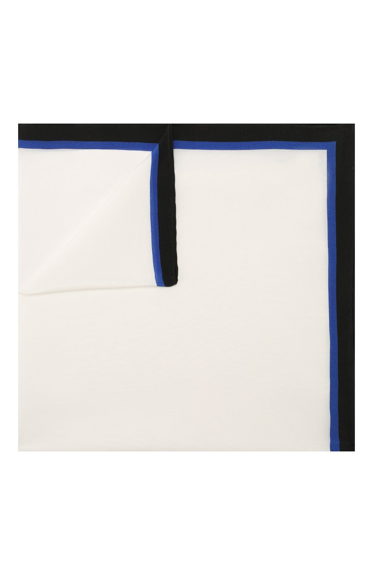 Мужской шелковый платок LANVIN белого цвета, арт. 2900/HANDKERCHIEF | Фото 1 (Материал: Текстиль, Шелк; Принт: Без принта; Стили: Классический; Нос: Не проставлено)