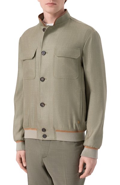 Бомбер из шелка и шерсти STEFANO RICCI, арт. M7J6100110/KL003U, фото 3