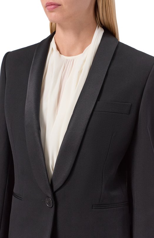 Шерстяной жакет Chloé CH25AVE55067 Чёрный  CH25AVE55067 Фото 5