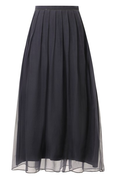 Женская шелковая юбка BRUNELLO CUCINELLI, арт. MF940G3375