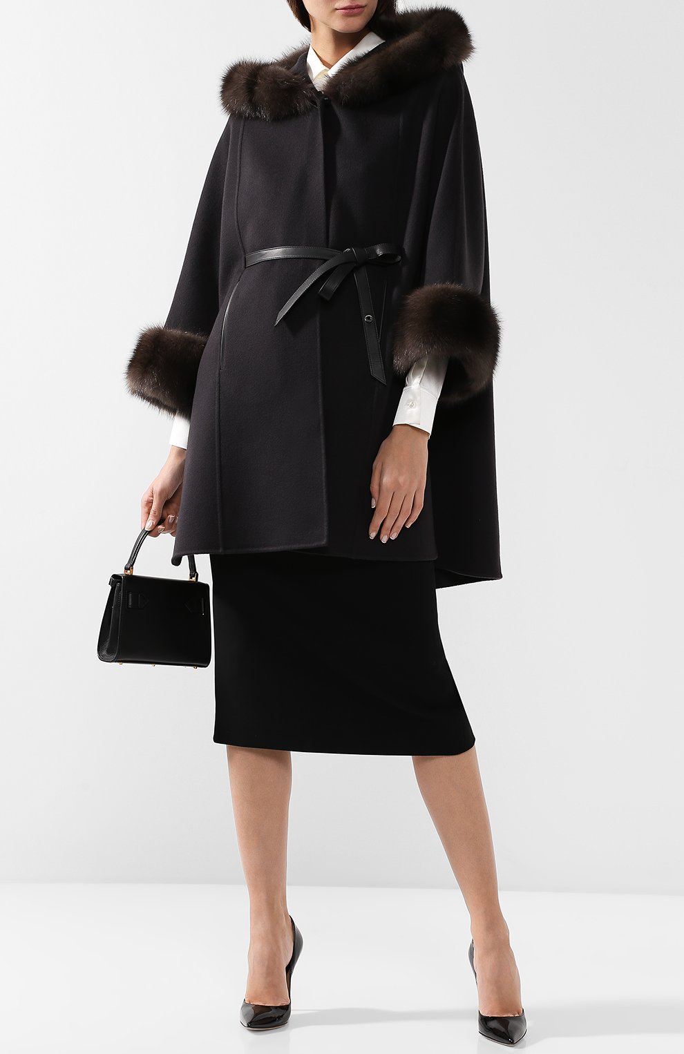 Кашемировое пальто LORO PIANA темно-серого цвета по цене 2140000 руб., арт. FAG4623, фото 2 Кашемировое пальто LORO PIANA, арт. FAG4623, фото 2