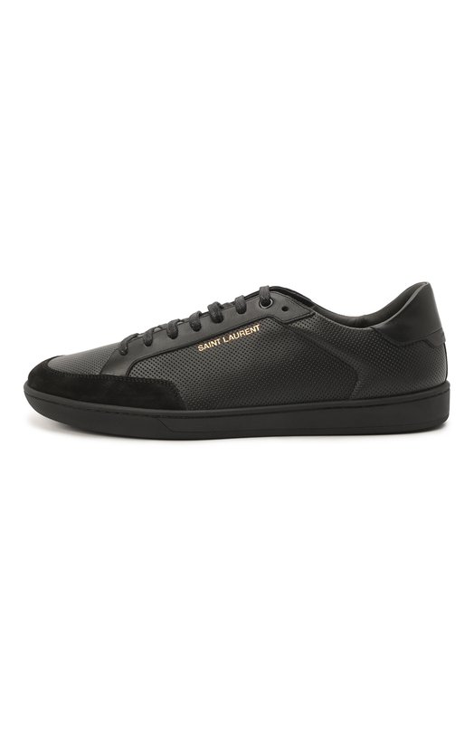Кожаные кеды Court Classic SL/10 Saint Laurent 603223/1JZ30 Чёрный  603223/1JZ30 Фото 4