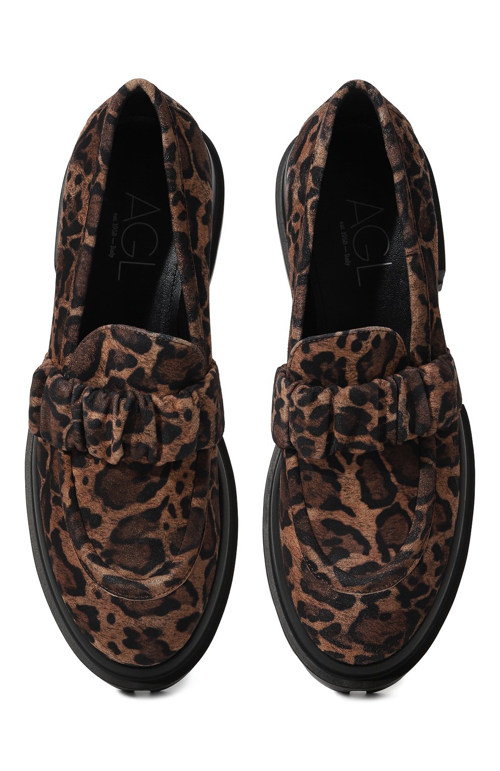 Лоферы celeste AGL леопардового цвета по цене 37150 руб., арт. D756026PGKEILA0702, фото 6 Лоферы celeste AGL, арт. D756026PGKEILA0702, фото 6