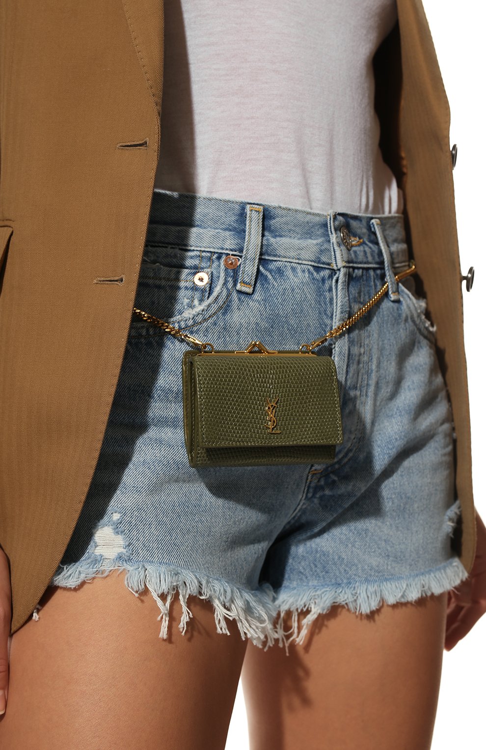 Поясная сумка kate из кожи варана SAINT LAURENT, арт. 660786/LVD4J/VSAL, фото 2