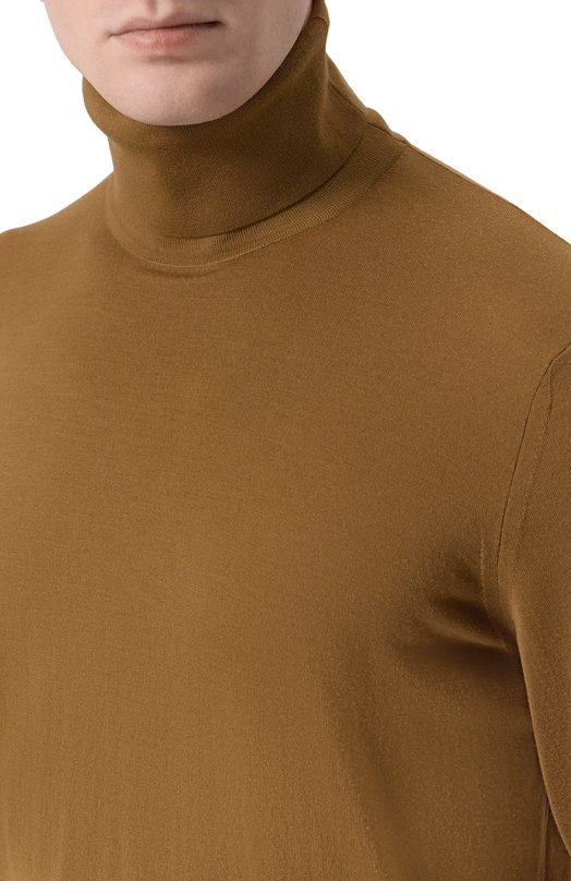Шерстяная водолазка Loro Piana FAL3612 Коричневый  FAL3612 Фото 5