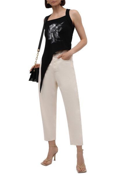 Хлопковый топ YOHJI YAMAMOTO черного цвета по цене 32250 руб., арт. ND-T14-095, фото 2 Хлопковый топ YOHJI YAMAMOTO, арт. ND-T14-095, фото 2